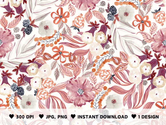 Duo Watercolor Patterns: A Versatile Design Asset