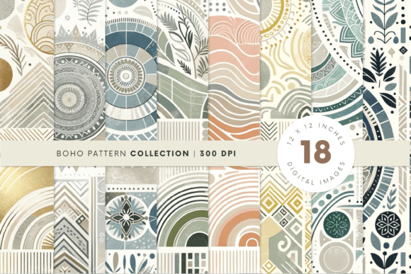 Enhance Your Creative Projects with Boho Background Digital Paper
