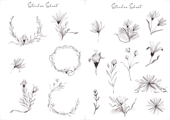 Floral Sticker Sheet: A Versatile Creative Tool for Designers and Craft Enthusiasts