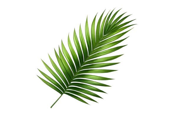 Green Palm Leaf Clipart – A Versatile Design Element