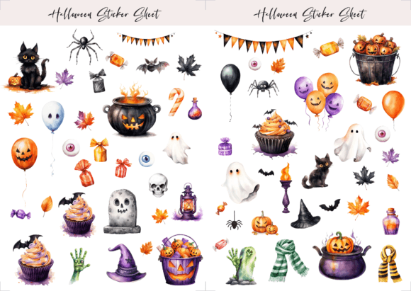 Halloween Planner Sticker Sheet: A Creative Tool for Seasonal Planning and Design