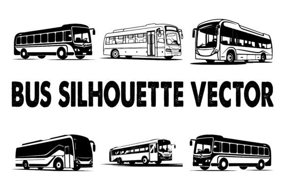 How to Use Black Silhouette Vector Files of Transportation and Public Vehicles in Design Projects