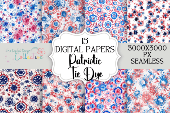Patriotic Tie Dye Seamless Patterns: Creative Uses and Benefits for Designers