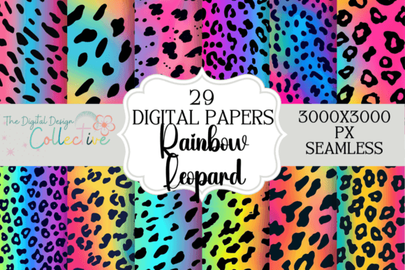 Rainbow Leopard Print Seamless Papers: A Versatile Tool for Modern Creatives and Entrepreneurs