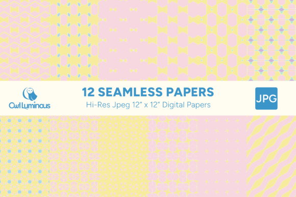 Seamless Papers Pack 9 Buttercup Candy: A Creative Tool for Designers