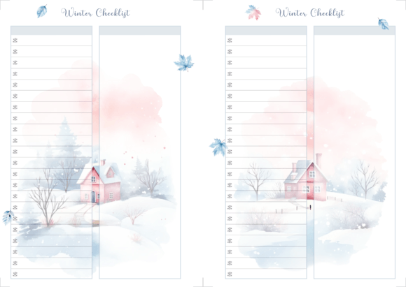 Winter Checklist Background: A Practical Tool for Creative and Productive Planning